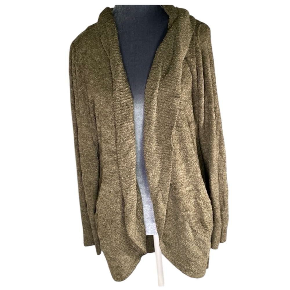 Max & Mia Cozy Olive Green Cardigan Small